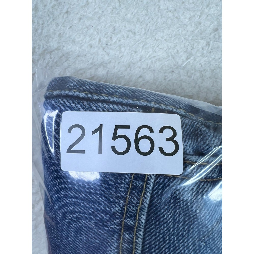 Levis 505 Jeans Mens 36x34 Blue Regular Straight Cotton Denim Pants Medium Wash - Picture 16 of 16